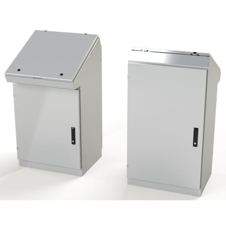 Saginaw Control & Engineering 1/4 Turn Latch, 3 Point Latch with Keyed Handle Electrical Enclosures, 46-1/4 in H, 18-1/2 in D SCE-462519DC